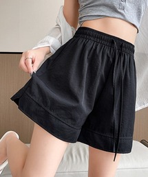 ショートパンツ ウエストゴム レディース