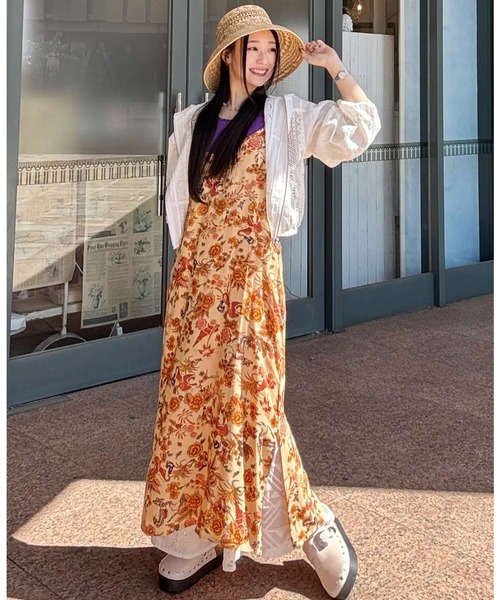 チャイハネ(チャイハネ)の「【チャイハネ】ボヘクランキャミワンピース(ワンピース・レディース・ベージュ/ブラック/ターコイズブルー・FREE)」の16枚目の写真