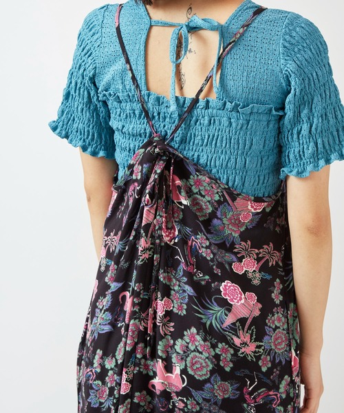 チャイハネ(チャイハネ)の「【チャイハネ】ボヘクランキャミワンピース(ワンピース・レディース・ベージュ/ブラック/ターコイズブルー・FREE)」の9枚目の写真