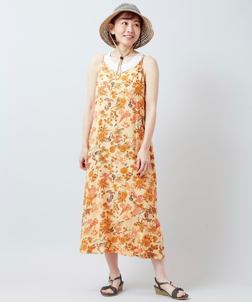 チャイハネ(チャイハネ)の「【チャイハネ】ボヘクランキャミワンピース(ワンピース・レディース・ベージュ/ブラック/ターコイズブルー・FREE)」の14枚目の写真