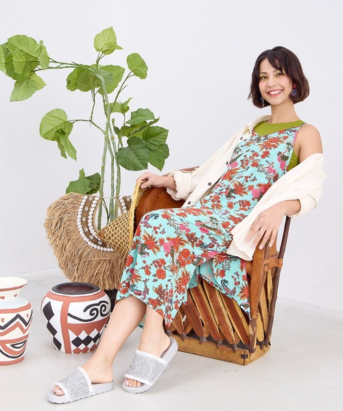 チャイハネ(チャイハネ)の「【チャイハネ】ボヘクランキャミワンピース(ワンピース・レディース・ベージュ/ブラック/ターコイズブルー・FREE)」の20枚目の写真