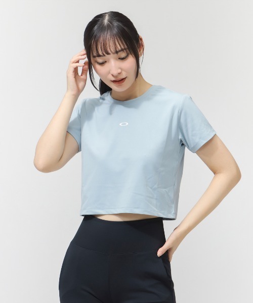 OAKLEY（オークリー）の「オークリー  RADIANT ESSENTIAL CROPPED TEE 11.0（Tシャツ/カットソー・レディース・ブラック/サンドグレー/ブルー・M/L）」の14枚目の写真