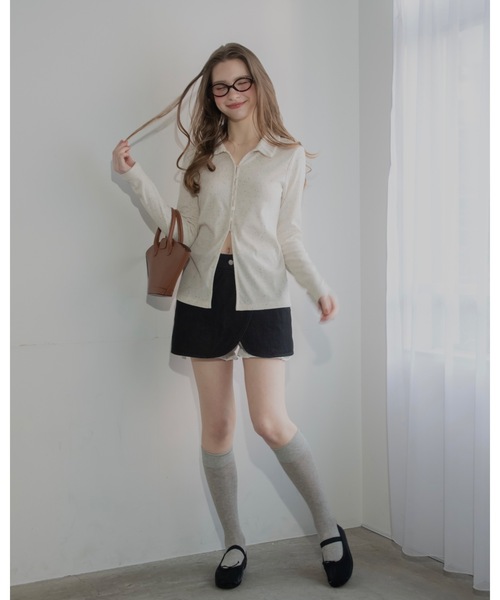 JUMELLE(ジュメロ)の「フリルパンツデニムスカート(デニムスカート・レディース・ブラック/ブルー・MEDIUM/SMALL)」の10枚目の写真