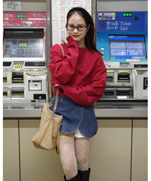 JUMELLE(ジュメロ)の「フリルパンツデニムスカート(デニムスカート・レディース・ブラック/ブルー・MEDIUM/SMALL)」の22枚目の写真