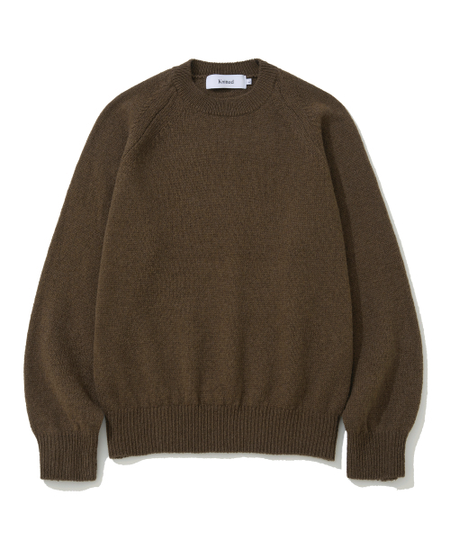 KNITTED（ニッティド）の「シェギドック ウール100% ラウンドニット BROWN（ニット/セーター・レディース・その他・MEDIUM/LARGE/X-LARGE）」の2枚目の写真