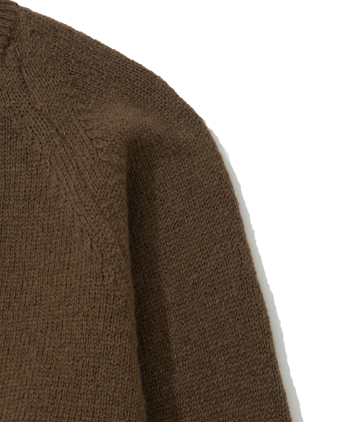 KNITTED（ニッティド）の「シェギドック ウール100% ラウンドニット BROWN（ニット/セーター・レディース・その他・MEDIUM/LARGE/X-LARGE）」の4枚目の写真