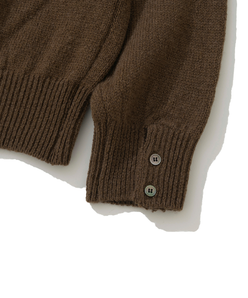KNITTED（ニッティド）の「シェギドック ウール100% ラウンドニット BROWN（ニット/セーター・レディース・その他・MEDIUM/LARGE/X-LARGE）」の5枚目の写真