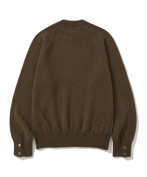 KNITTED（ニッティド）の「シェギドック ウール100% ラウンドニット BROWN（ニット/セーター・レディース・その他・MEDIUM/LARGE/X-LARGE）」の7枚目の写真
