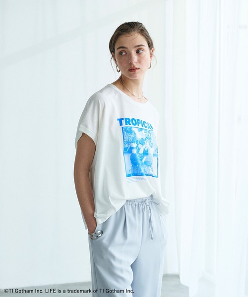 GOOD ROCK SPEED(グッドロックスピード)の「【LIFE PICTURE COLLECTION】TROPICAL Tシャツ(Tシャツ/カットソー・レディース・ホワイト・フリー)」の1枚目の写真