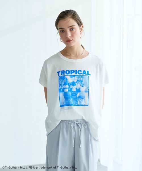 GOOD ROCK SPEED(グッドロックスピード)の「【LIFE PICTURE COLLECTION】TROPICAL Tシャツ(Tシャツ/カットソー・レディース・ホワイト・フリー)」の2枚目の写真