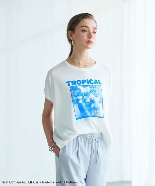 GOOD ROCK SPEED(グッドロックスピード)の「【LIFE PICTURE COLLECTION】TROPICAL Tシャツ(Tシャツ/カットソー・レディース・ホワイト・フリー)」の4枚目の写真