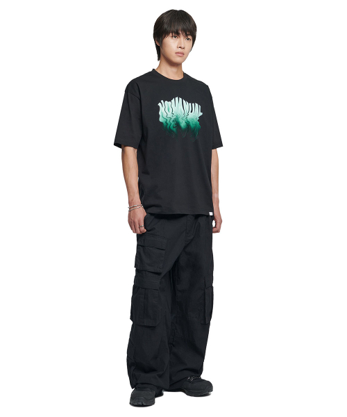 NOMANUAL(NOMANUAL)の「MELTING LOGO T-SHIRT - BLACK(Tシャツ/カットソー・レディース・その他・MEDIUM/LARGE/SMALL/X-LARGE)」の3枚目の写真