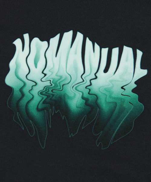 NOMANUAL(NOMANUAL)の「MELTING LOGO T-SHIRT - BLACK(Tシャツ/カットソー・レディース・その他・MEDIUM/LARGE/SMALL/X-LARGE)」の4枚目の写真