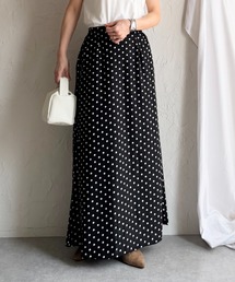 水玉柄 スカート ブラウス スカート ドット柄」に該当するファッション