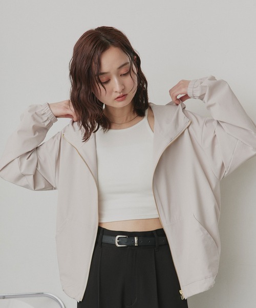 ad thie(アドティエ)の「UVカット フードパーカー(パーカー・レディース・グレイッシュベージュ/ブラック・FREE)」の21枚目の写真