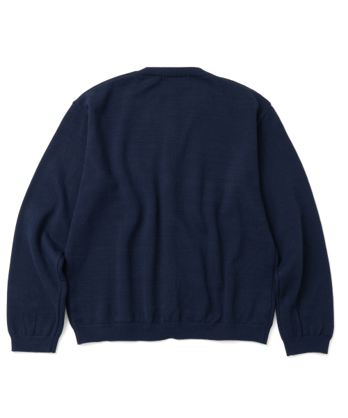 KNITTED（ニッティド）の「ベーシックエッセンシャルクロップラウンドカーディガンNAVY（カーディガン/ボレロ・メンズ・その他・M/L/XL）」の7枚目の写真