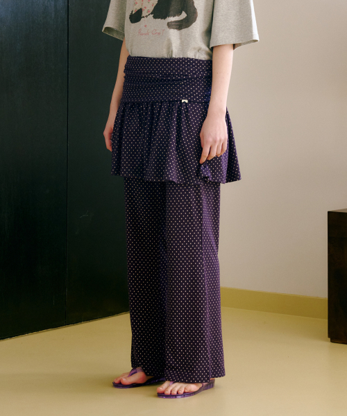 FUN FROM FUN(ファンフロムファン)の「Playful Banding Pants, Violet(その他パンツ・レディース・その他・OS)」の5枚目の写真