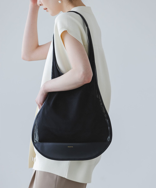 ORSETTO（オルセット）の「ORSETTO/オルセット MESH BAG（ショルダーバッグ・レディース・ブラウン/ブラック・FREE）」の3枚目の写真