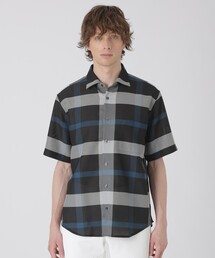 カラミクレストブリッジチェックハーフスリーブシャツ（シャツ