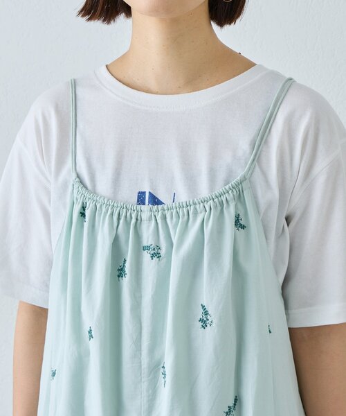 CIAOPANIC TYPY（チャオパニックティピー）の「【Aguni】刺繍キャミサロペット（サロペット/オーバーオール・レディース・ブラック/グリーン・ONE SIZE）」の18枚目の写真