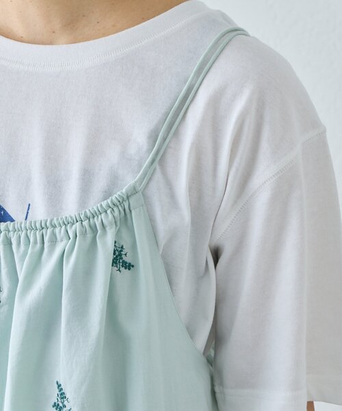 CIAOPANIC TYPY（チャオパニックティピー）の「【Aguni】刺繍キャミサロペット（サロペット/オーバーオール・レディース・ブラック/グリーン・ONE SIZE）」の17枚目の写真