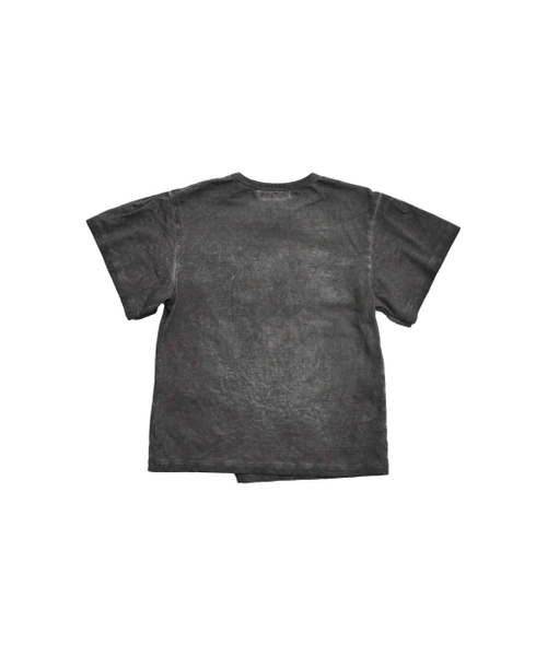 999HUMANITY（999ヒューマニティ）の「ダストレイヤードハーフTシャツ（チャコール）（Tシャツ/カットソー・レディース・その他・OS）」の2枚目の写真