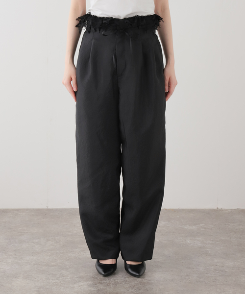 EDIT. FOR LULU（エディットフォールル）の「【EUCHRONIA/ユークロニア】Original torsion lace slacks（スラックス・レディース・ブラック・FREE）」の5枚目の写真