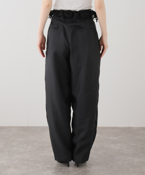 EDIT. FOR LULU（エディットフォールル）の「【EUCHRONIA/ユークロニア】Original torsion lace slacks（スラックス・レディース・ブラック・FREE）」の7枚目の写真