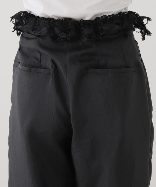 EDIT. FOR LULU（エディットフォールル）の「【EUCHRONIA/ユークロニア】Original torsion lace slacks（スラックス・レディース・ブラック・FREE）」の8枚目の写真