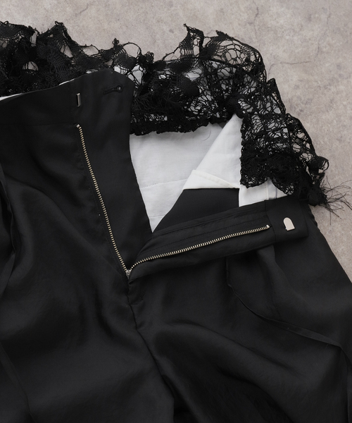 EDIT. FOR LULU（エディットフォールル）の「【EUCHRONIA/ユークロニア】Original torsion lace slacks（スラックス・レディース・ブラック・FREE）」の11枚目の写真