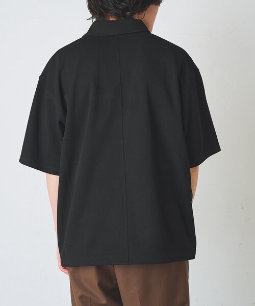 COLONY 2139(コロニートゥーワンスリーナイン)の「カノコスピンドル半袖ポロ(Tシャツ/カットソー・メンズ・ブラック/グレー・MEDIUM/LARGE)」の4枚目の写真