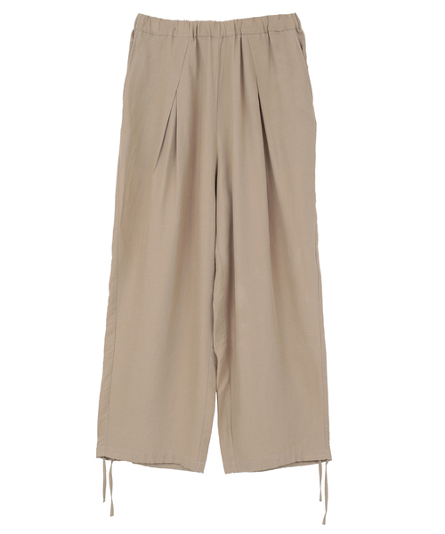 LOGEMENT DE CLAIRE(ロジュモンドクレール)の「【LOURMARIN】レーヨン麻ギャザーバレルパンツ(その他パンツ・レディース・ホワイト/ライトベージュ/ベージュ/スミクロ・FREE)」の21枚目の写真
