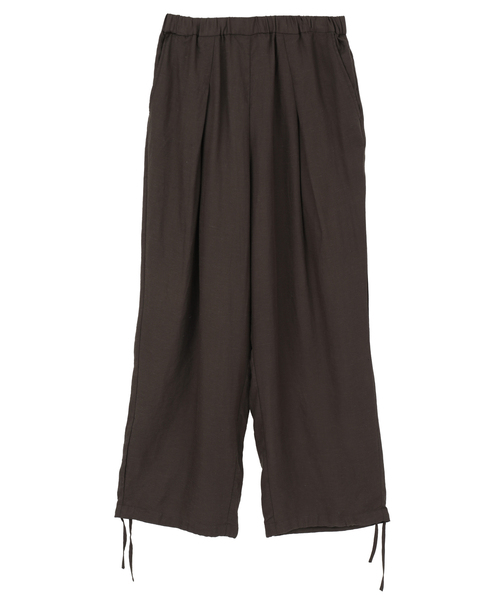 LOGEMENT DE CLAIRE(ロジュモンドクレール)の「【LOURMARIN】レーヨン麻ギャザーバレルパンツ(その他パンツ・レディース・ホワイト/ライトベージュ/ベージュ/スミクロ・FREE)」の11枚目の写真