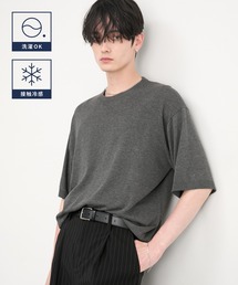CIYOT（シヨウト）の「【CIYOT】コンパクトシルエット ハイゲージ 半袖 サマーニット Tシャツ<マシンウォッシャブル・接触冷感>（Tシャツ/カットソー）」