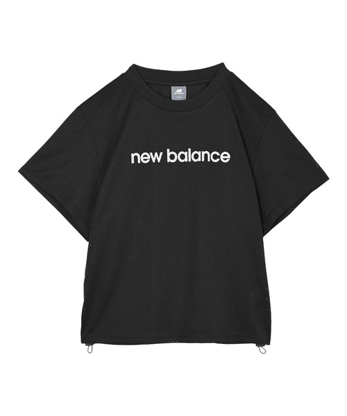 NEW BALANCE(ニューバランス)の「ロゴメッシュショートスリーブ(Tシャツ/カットソー・レディース・ブラック・SMALL/MEDIUM/LARGE/X-LARGE)」の5枚目の写真