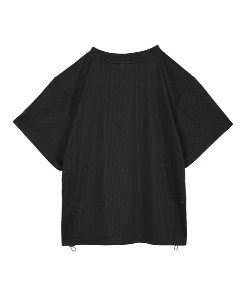 NEW BALANCE(ニューバランス)の「ロゴメッシュショートスリーブ(Tシャツ/カットソー・レディース・ブラック・SMALL/MEDIUM/LARGE/X-LARGE)」の6枚目の写真