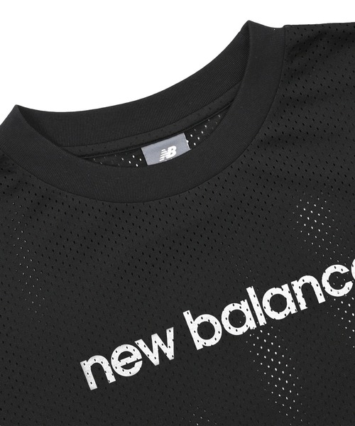 NEW BALANCE(ニューバランス)の「ロゴメッシュショートスリーブ(Tシャツ/カットソー・レディース・ブラック・SMALL/MEDIUM/LARGE/X-LARGE)」の8枚目の写真