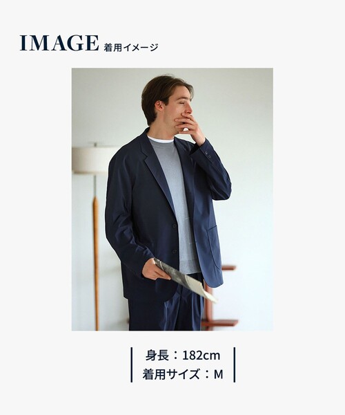 BROOKS BROTHERS(ブルックスブラザーズ)の「◆オンラインストア限定◆ ポリエステルブレンド ウォッシャブル 段返り3釦ジャケット(テーラードジャケット・メンズ・グレー/ネイビー・MEDIUM/SMALL/LARGE/X-LARGE)」の12枚目の写真