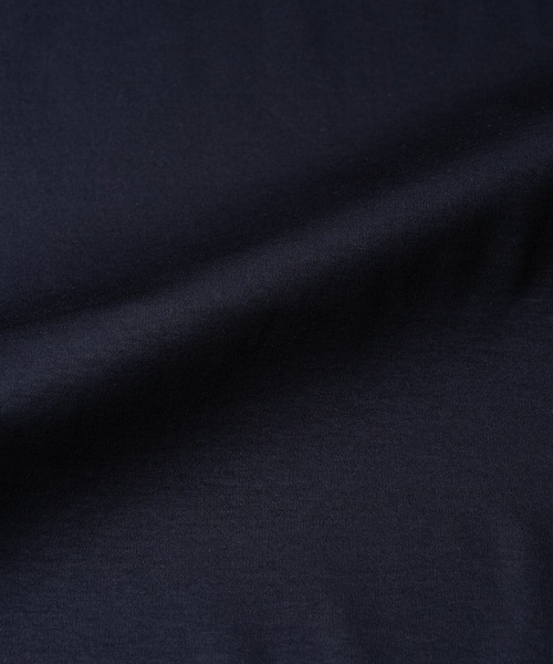 ESTNATION（エストネーション）の「ESTNATION / アルビニ コットンスムース ロールアップ Tシャツ（Tシャツ/カットソー・レディース・ネイビー/ホワイト/ブラック/ブラウン/ベージュ/カーキ・FREE）」の14枚目の写真