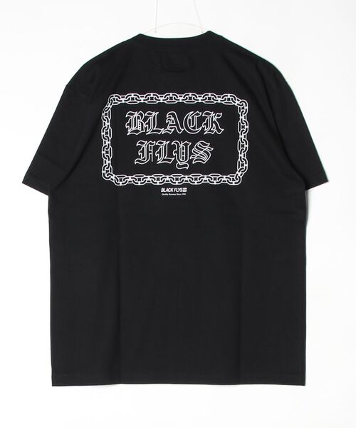 BLACK FLYS(ブラックフライズ)の「【BLACK FLYS】CHAIN S/S TEE(Tシャツ/カットソー・メンズ・オレンジ/ブラック・MEDIUM/LARGE/X-LARGE)」の5枚目の写真