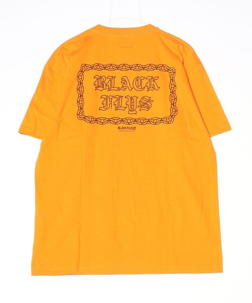 BLACK FLYS(ブラックフライズ)の「【BLACK FLYS】CHAIN S/S TEE(Tシャツ/カットソー・メンズ・オレンジ/ブラック・MEDIUM/LARGE/X-LARGE)」の6枚目の写真