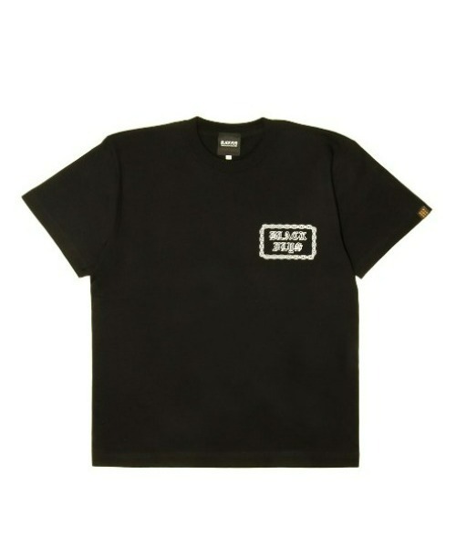 BLACK FLYS(ブラックフライズ)の「【BLACK FLYS】CHAIN S/S TEE(Tシャツ/カットソー・メンズ・オレンジ/ブラック・MEDIUM/LARGE/X-LARGE)」の2枚目の写真