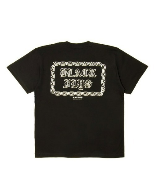BLACK FLYS(ブラックフライズ)の「【BLACK FLYS】CHAIN S/S TEE(Tシャツ/カットソー・メンズ・オレンジ/ブラック・MEDIUM/LARGE/X-LARGE)」の3枚目の写真