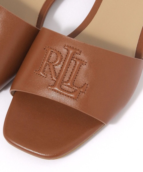 LAUREN(ローレン)の「【LAUREN RALPH LAUREN】SLIDE SANDAL(サンダル・レディース・ホワイト/ブラウン・37/36)」の7枚目の写真