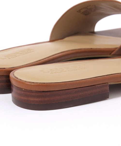 LAUREN(ローレン)の「【LAUREN RALPH LAUREN】SLIDE SANDAL(サンダル・レディース・ホワイト/ブラウン・37/36)」の8枚目の写真
