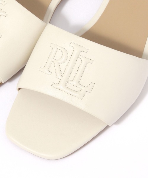 LAUREN(ローレン)の「【LAUREN RALPH LAUREN】SLIDE SANDAL(サンダル・レディース・ホワイト/ブラウン・37/36)」の10枚目の写真