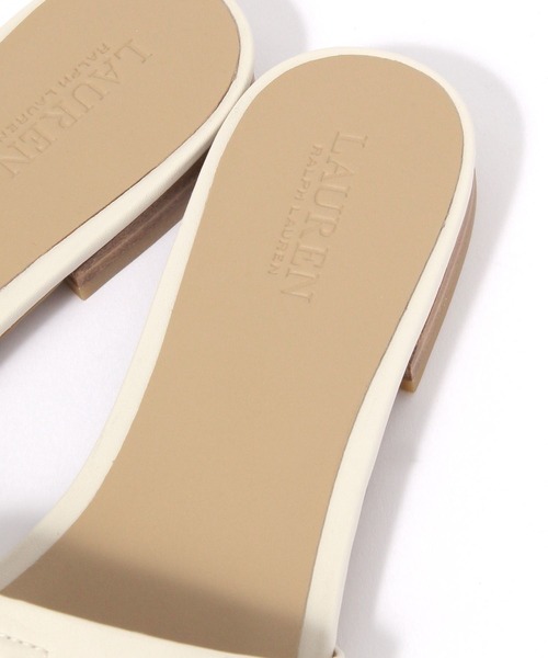 LAUREN(ローレン)の「【LAUREN RALPH LAUREN】SLIDE SANDAL(サンダル・レディース・ホワイト/ブラウン・37/36)」の11枚目の写真