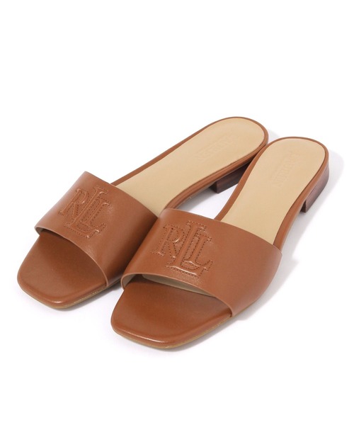 LAUREN(ローレン)の「【LAUREN RALPH LAUREN】SLIDE SANDAL(サンダル・レディース・ホワイト/ブラウン・37/36)」の12枚目の写真