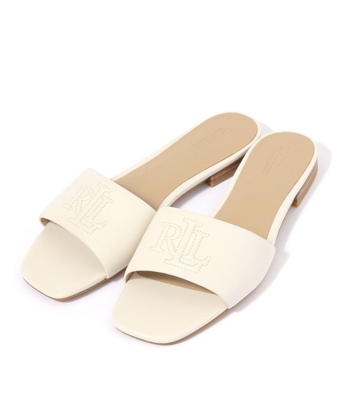 LAUREN(ローレン)の「【LAUREN RALPH LAUREN】SLIDE SANDAL(サンダル・レディース・ホワイト/ブラウン・37/36)」の13枚目の写真