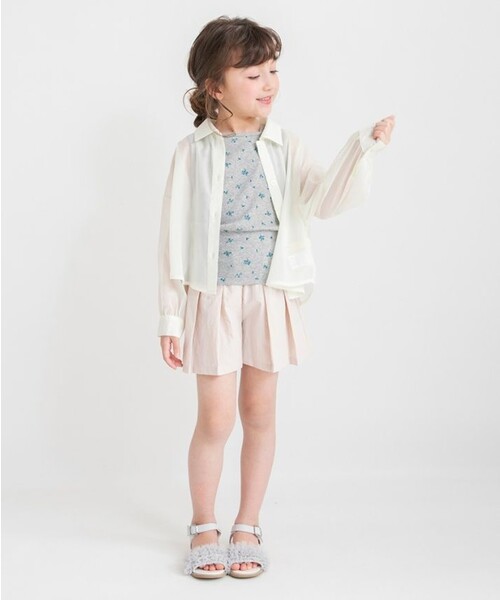 BRANSHES(ブランシェス)の「シアー長袖シャツ(シャツ/ブラウス・キッズ・サックスブルー/アイボリー・100/110/140/130/120/150)」の4枚目の写真